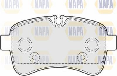 NAPA NBP1341 - Əyləc altlığı dəsti, əyləc diski furqanavto.az