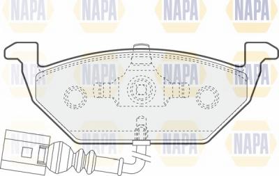 NAPA NBP1365 - Əyləc altlığı dəsti, əyləc diski furqanavto.az