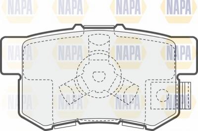 NAPA NBP1370 - Əyləc altlığı dəsti, əyləc diski furqanavto.az