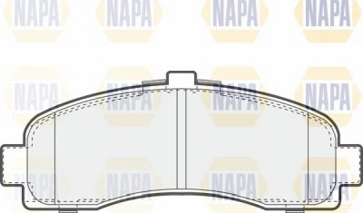 NAPA NBP1372 - Əyləc altlığı dəsti, əyləc diski furqanavto.az