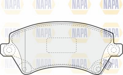NAPA NBP1298 - Əyləc altlığı dəsti, əyləc diski furqanavto.az