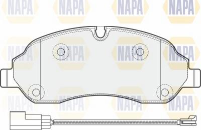 NAPA NBP1254 - Əyləc altlığı dəsti, əyləc diski furqanavto.az