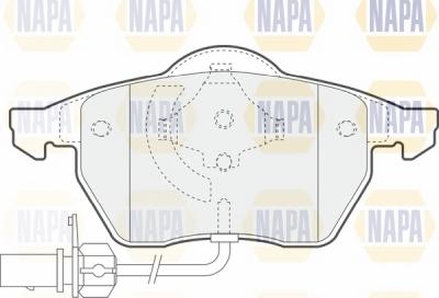 NAPA NBP1265 - Əyləc altlığı dəsti, əyləc diski furqanavto.az