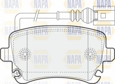 NAPA NBP1272 - Əyləc altlığı dəsti, əyləc diski furqanavto.az