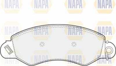NAPA NBP1747 - Əyləc altlığı dəsti, əyləc diski furqanavto.az