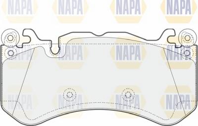 NAPA NBP1755 - Əyləc altlığı dəsti, əyləc diski furqanavto.az