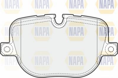 NAPA NBP1762 - Əyləc altlığı dəsti, əyləc diski furqanavto.az