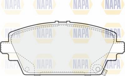 NAPA NBP1719 - Əyləc altlığı dəsti, əyləc diski furqanavto.az