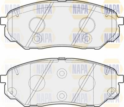 NAPA NBP1781 - Əyləc altlığı dəsti, əyləc diski furqanavto.az