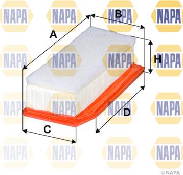 NAPA NFA1542 - Hava filtri furqanavto.az