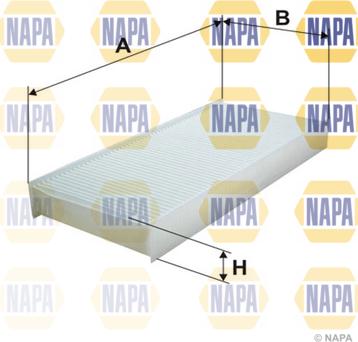 NAPA NFC4125 - Filtr, daxili hava furqanavto.az