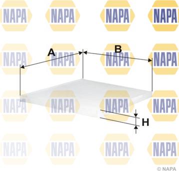 NAPA NFC4303 - Filtr, daxili hava furqanavto.az