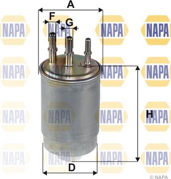 NAPA NFF2227 - Yanacaq filtri furqanavto.az