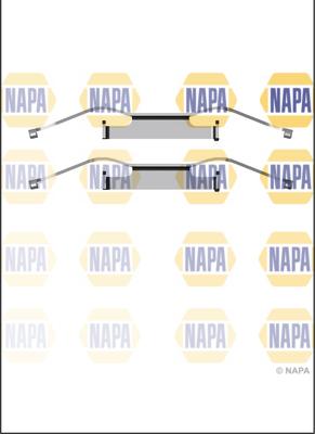 NAPA NFK1087 - Disk əyləc pedləri üçün aksesuar dəsti furqanavto.az
