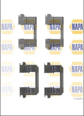 NAPA NFK1131 - Disk əyləc pedləri üçün aksesuar dəsti furqanavto.az