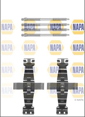 NAPA NFK1265 - Disk əyləc pedləri üçün aksesuar dəsti furqanavto.az