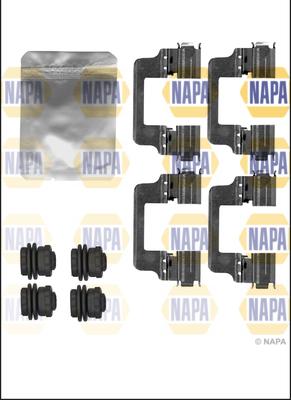 NAPA NFK1210 - Disk əyləc pedləri üçün aksesuar dəsti furqanavto.az
