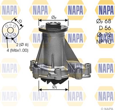 NAPA NWP1357 - Su nasosu furqanavto.az