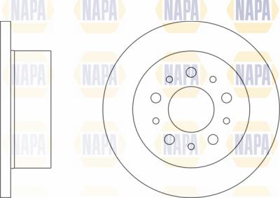 NAPA PBD8198 - Əyləc Diski furqanavto.az