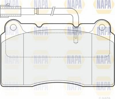 NAPA PBP7943 - Əyləc altlığı dəsti, əyləc diski furqanavto.az