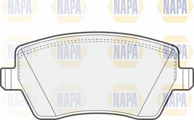 NAPA PBP7456 - Əyləc altlığı dəsti, əyləc diski furqanavto.az