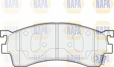 NAPA PBP7415 - Əyləc altlığı dəsti, əyləc diski furqanavto.az