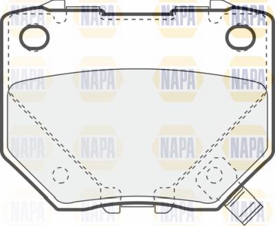 NAPA PBP7424 - Əyləc altlığı dəsti, əyləc diski furqanavto.az