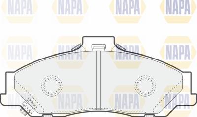 NAPA PBP7428 - Əyləc altlığı dəsti, əyləc diski furqanavto.az