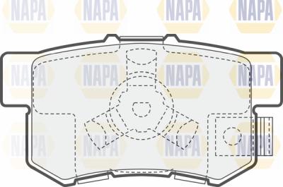 NAPA PBP7473 - Əyləc altlığı dəsti, əyləc diski furqanavto.az