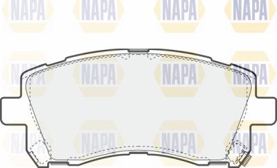 NAPA PBP7598 - Əyləc altlığı dəsti, əyləc diski furqanavto.az