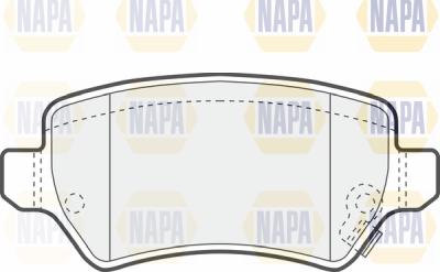 NAPA PBP7548 - Əyləc altlığı dəsti, əyləc diski furqanavto.az