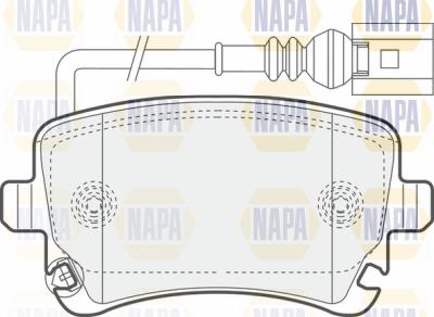 NAPA PBP7511 - Əyləc altlığı dəsti, əyləc diski furqanavto.az