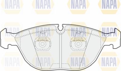 NAPA PBP7581 - Əyləc altlığı dəsti, əyləc diski furqanavto.az