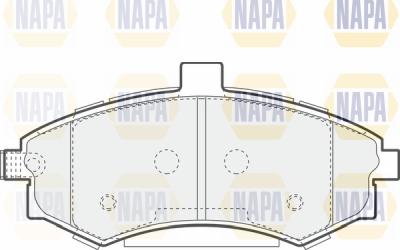 NAPA PBP7527 - Əyləc altlığı dəsti, əyləc diski furqanavto.az