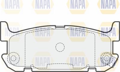 NAPA PBP7654 - Əyləc altlığı dəsti, əyləc diski furqanavto.az
