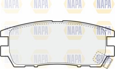 NAPA PBP7650 - Əyləc altlığı dəsti, əyləc diski furqanavto.az