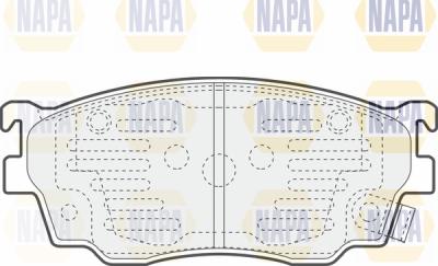 NAPA PBP7609 - Əyləc altlığı dəsti, əyləc diski furqanavto.az