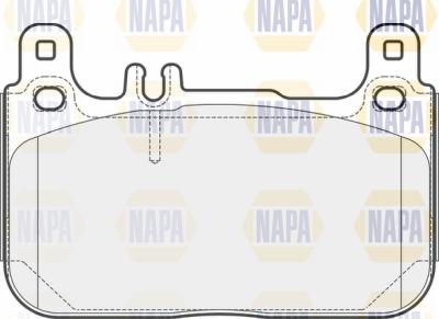 NAPA PBP7683 - Əyləc altlığı dəsti, əyləc diski furqanavto.az