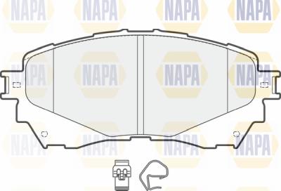 NAPA PBP7627 - Əyləc altlığı dəsti, əyləc diski furqanavto.az