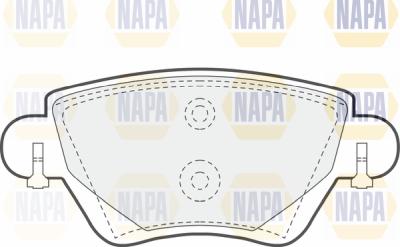 NAPA PBP7051 - Əyləc altlığı dəsti, əyləc diski furqanavto.az
