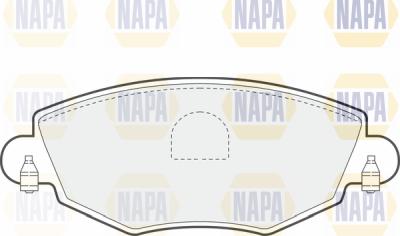 NAPA PBP7052 - Əyləc altlığı dəsti, əyləc diski furqanavto.az