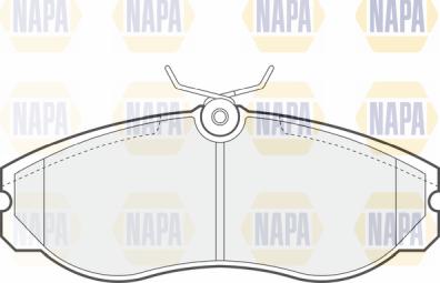 NAPA PBP7068 - Əyləc altlığı dəsti, əyləc diski furqanavto.az