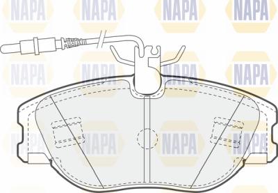 NAPA PBP7002 - Əyləc altlığı dəsti, əyləc diski furqanavto.az