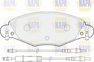 NAPA PBP7019 - Əyləc altlığı dəsti, əyləc diski furqanavto.az