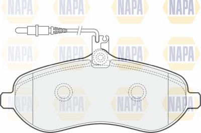 NAPA PBP7034 - Əyləc altlığı dəsti, əyləc diski furqanavto.az