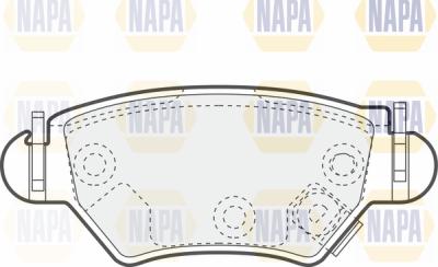 NAPA PBP7073 - Əyləc altlığı dəsti, əyləc diski furqanavto.az
