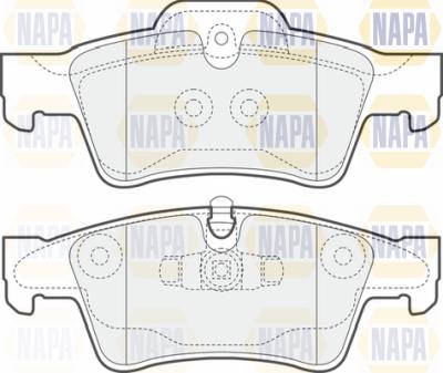 NAPA PBP7159 - Əyləc altlığı dəsti, əyləc diski furqanavto.az