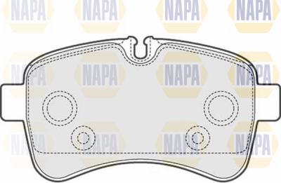 NAPA PBP7155 - Əyləc altlığı dəsti, əyləc diski furqanavto.az