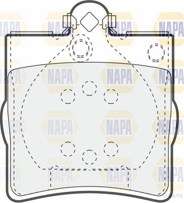 NAPA PBP7156 - Əyləc altlığı dəsti, əyləc diski furqanavto.az