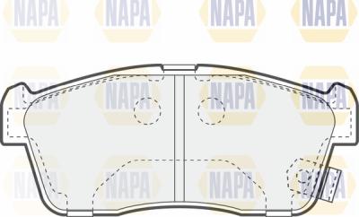 NAPA PBP7164 - Əyləc altlığı dəsti, əyləc diski furqanavto.az